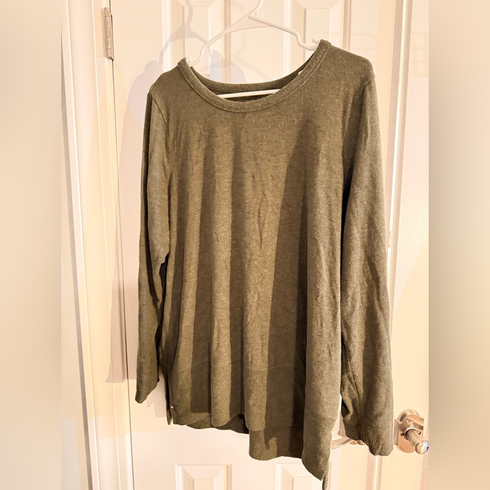 Kohls Sonoma XXL Olive Crewneck Pullover